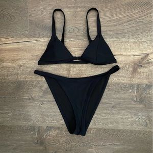 Black Forever 21 high waist bikini